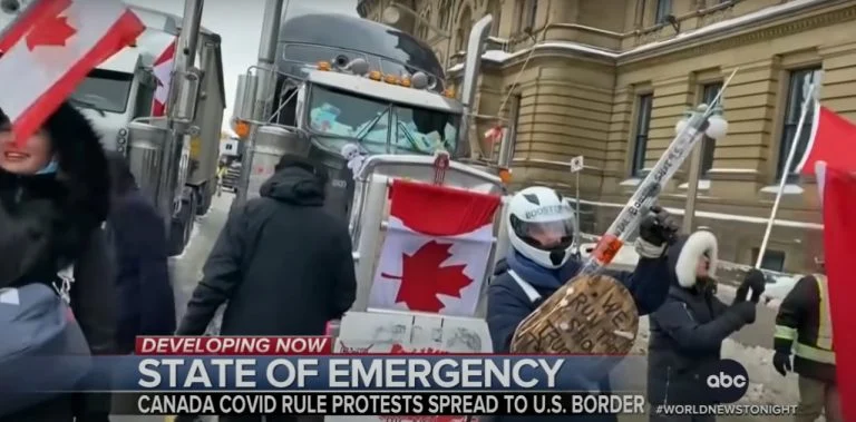 Protestos do Canadá servem de exemplo em outros países